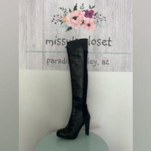 Stuart weitzman black leather boots